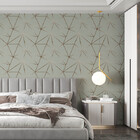 Papel De Parede Adesivo Zara Verde Acinzentado E Marrom 2,5m