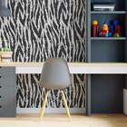 Papel De Parede Adesivo Zebra Animal Print N06249