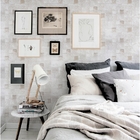 Papel De Parede Alto Relevo Pedras Texturizadas Com Brilho -