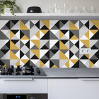 Papel De Parede Amarelo Geometrico