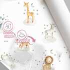 Papel De Parede Animais Infantil Aquarela Branca Safari Vinil