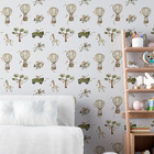 Papel De Parede Animais Infantil Decorativo Aquarela Clara Ba