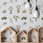 Papel De Parede Animais Infantil Decorativo Aquarela Clara Ba