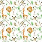 Papel De Parede Animais Savana Infantil