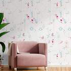 Papel De Parede Animal Passarinhos Nos Galhos 02-60x300cm