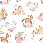 Papel De Parede Aquarela Floral Colorida Flores Primavera Qua