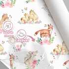 Papel De Parede Aquarela Floral Colorida Flores Primavera Qua