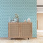 Papel De Parede Arabesco Tons Azul 2,5m