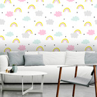 Papel De Parede Arco Iris Infantil