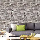 Papel De Parede Auto Adesivo 3d Pedras Canjiquinha Cinza