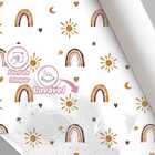 Papel De Parede Auto Adesivo Aquarela Infantil Arco-iris Amar