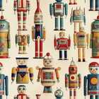 Papel De Parede Auto Adesivo Bonecos Coloridos Infantil Decor