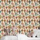 Papel De Parede Auto Adesivo Bonecos Coloridos Infantil Decor