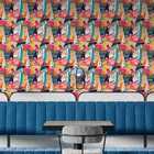 Papel De Parede Auto Adesivo Colagem Efeito Lambe Lambe Color