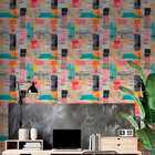 Papel De Parede Auto Adesivo Colagem Lambe Lambe Colorida Dec