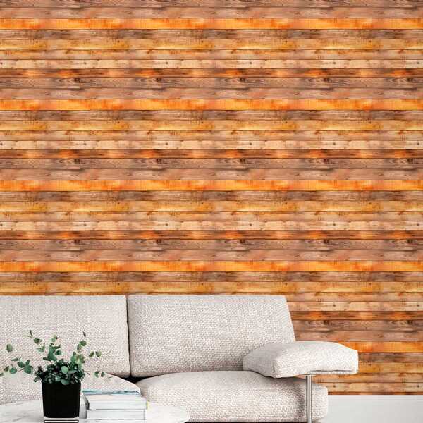 Papel De Parede Auto Adesivo Efeito Madeira Tábua Envelhecida