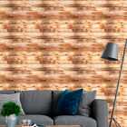 Papel De Parede Auto Adesivo Efeito Madeira Tábua Marrom Clar