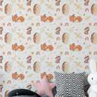 Papel De Parede Auto Adesivo Infantil Animais Fofinhos Aquare