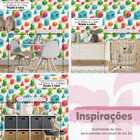 Papel De Parede Auto Adesivo Infantil Bloco De Brinquedos Col