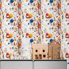 Papel De Parede Auto Adesivo Infantil Brinquedos Coloridos La