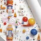 Papel De Parede Auto Adesivo Infantil Brinquedos Coloridos La