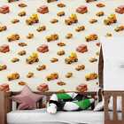 Papel De Parede Auto Adesivo Infantil Carrinho Amarelo Decora