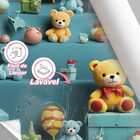 Papel De Parede Auto Adesivo Infantil Ursinho Fofo Colorido L