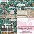 Papel De Parede Auto Adesivo Infantil Ursinho Fofo Colorido L