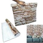 Papel De Parede Auto Adesivo Kit 10 Unid Tijolo Pedra Marmore