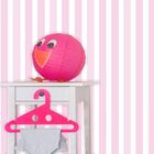 Papel De Parede Auto Adesivo Lavável  Listrado Rosa Claro