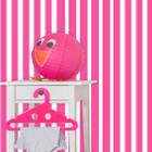 Papel De Parede Auto Adesivo Lavável  Listrado Rosa Magenta L