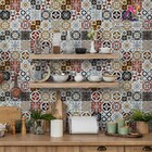 Papel De Parede Auto Adesivo Lavável - Azulejo Português - Ve