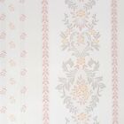 Papel De Parede Auto Adesivo Lavável Floral Cinza