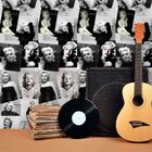 Papel De Parede Auto Adesivo Lavável Marilyn Monroe D0108