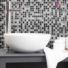 Papel De Parede Auto Adesivo Lavável - Pastilhas - Preto