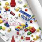 Papel De Parede Auto Adesivo Quarto Bebê Bloquinhos Coloridos