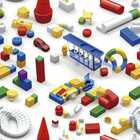 Papel De Parede Auto Adesivo Quarto Bebê Bloquinhos Coloridos