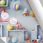 Papel De Parede Auto Adesivo Quarto Infantil Cinza Decorativo