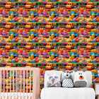 Papel De Parede Auto Adesivo Quarto Menina Carrinho Colorido