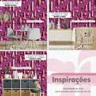 Papel De Parede Auto Adesivo Quarto Menina Foguete Rosa Infan