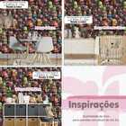 Papel De Parede Auto Adesivo Robô Colorido Infantil Decorado