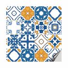 Papel De Parede Auto-adesivo Tema Pastilha E Azulejo Pppa-013