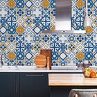 Papel De Parede Auto-adesivo Tema Pastilha E Azulejo Pppa-013