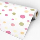 Papel De Parede Auto-adesivo Tema Poá Ppp-002 - 0 50 X 3 00m