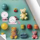 Papel De Parede Auto Adesivo Ursinho Fofo Infantil Verde Deco