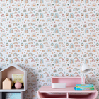 Papel De Parede Auto Colante Aquarela Infantil Arco-iris Colo