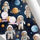 Papel De Parede Auto Colante Astronauta Infantil Decorativo V
