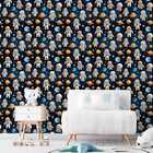 Papel De Parede Auto Colante Astronauta Infantil Decorativo V