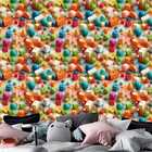 Papel De Parede Auto Colante Bloquinhos Coloridos Infantil De