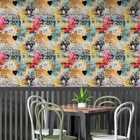 Papel De Parede Auto Colante Colagem Lambe Lambe Colorido Rús